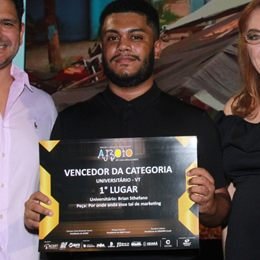 Brian Sthefano em 1º lugar na categoria Universitário do Prêmio Aboio
